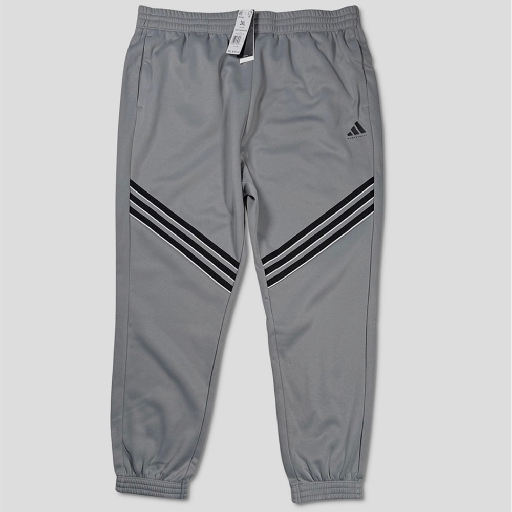Adidas Crazy Warm Pants / Joggers - NWT Mens 2XL Grey / Black - #48667-E7